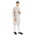 thumbnail image 2 of TRILOKI Damask Men Kurta Pajama Set Ethnic Indian Traditional Wear Ethnic Diwali Puja, 2 of 4