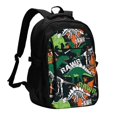 thumbnail image 1 of Fotbe Dinosaur Skeleton Mochila con Estampado y Puerto USB para Hombre y Mujer, Mochila Antirrobo, Mochila de Viaje, Mochila Escolar, Mochila Universitaria, 1 of 7
