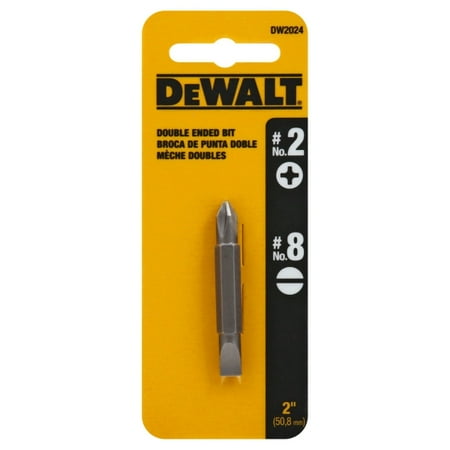 

DEWALT DW2024 #2 Philips and #8 Slotted Double Ended Screwdriver Bit