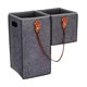 thumbnail image 4 of Cesta para ordenar escaleras, en forma de L, de fieltro, plegable, lavable Gris, 4 of 9