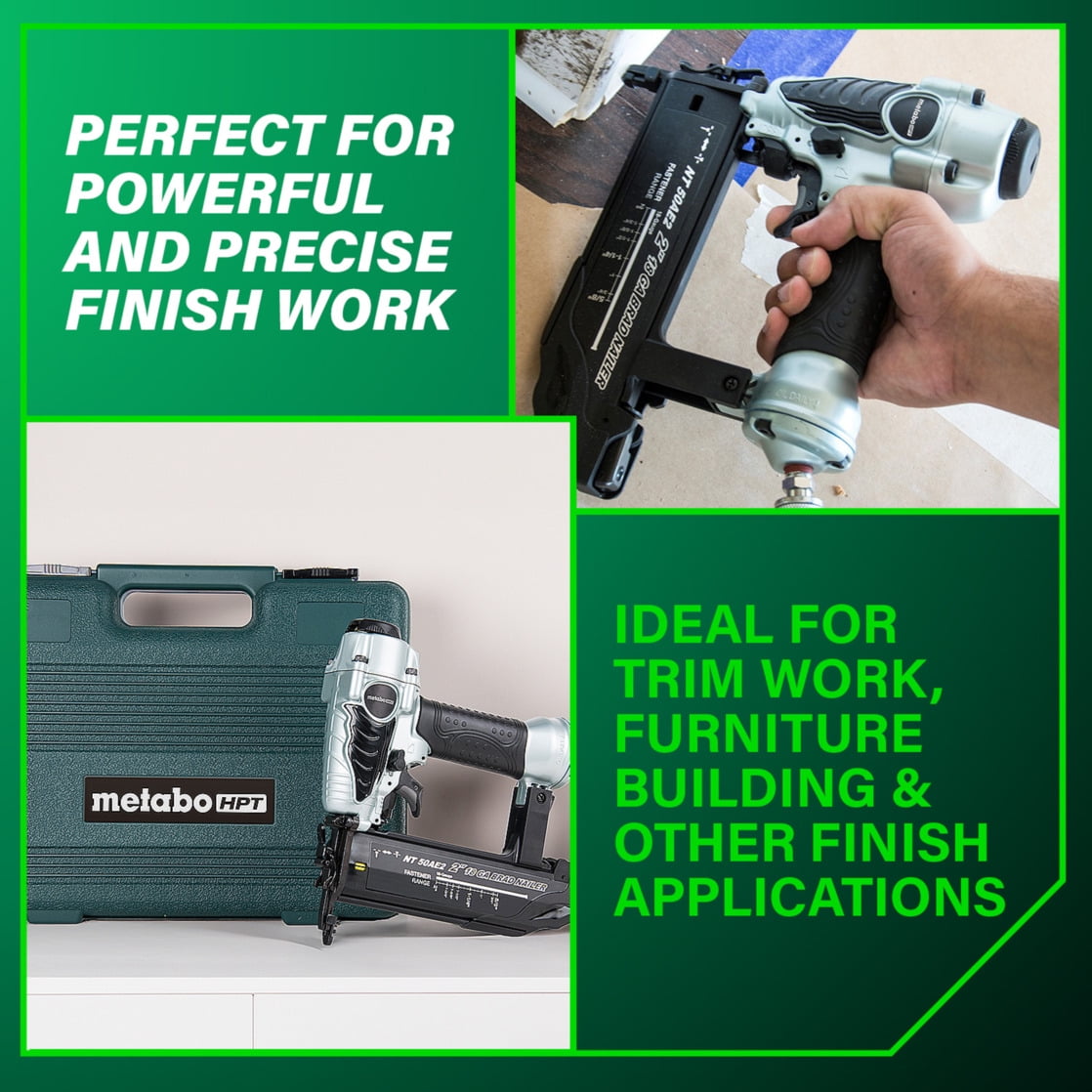 Metabo HPT Pneumatic 18-Ga Brad Nailer, 5/8-In, NT50AE2