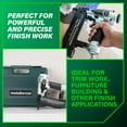 thumbnail image 3 of Metabo HPT NT50AE2 18 Gauge Brad Nailer, Pneumatic, Lightweight for Precision Trim and Furniture, Adjustable Depth, Accepts 5/8" to 2" Nails, 3 of 11
