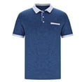 thumbnail image 4 of Fnnxeal Mens Polo Shirts, Lightweight Solid Collared Summer Casual Shirt With Short Sleeves Shirt for Men Blue, 4 of 6