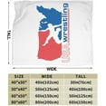 thumbnail image 3 of USA Wrestling Fleece Blanket, Very Soft Microfiber Flannel Blanket for Couch Warm and Cozy for All Seasons, 3 of 6