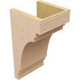 thumbnail image 5 of 8"W x 8"D x 16"H Wide Pescadero Rough Cedar Woodgrain TimberThane Corbel, Primed Tan, 5 of 6
