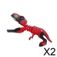 thumbnail image 1 of 2 Figuras De Animales De Dinosaurios, Agarrador De Mano, Juguete De Dinosaurio, Juego De Garra Para Niños, Color Rojo, 1 of 9
