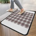 thumbnail image 4 of Brown and White Checkerboard Checkered Pattern Door Rugs,Washable Non Slip Door Mats Indoor,Decorative Door Mats,Entry Mat Indoor for Entrance,Bedroom,Kitchen,Bathroom,30"x17", 4 of 6