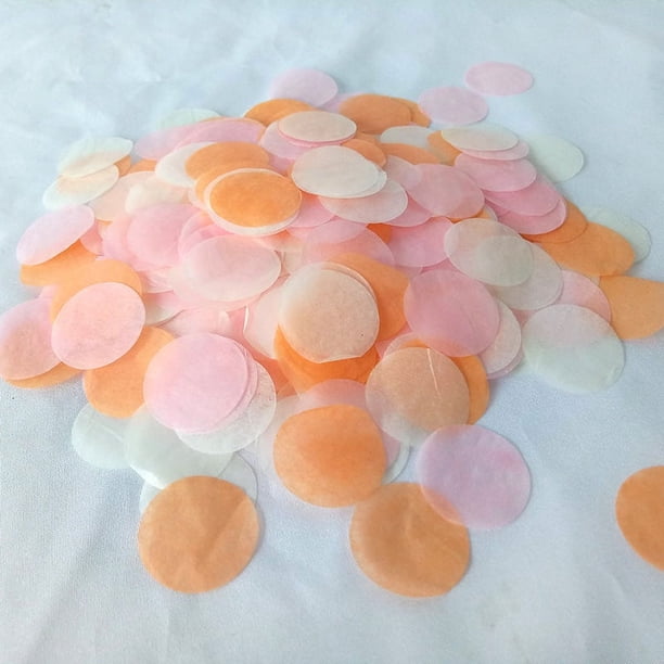 Confeti redondo de 2,5 cm, papel ignífugo, globo, bola ondulada, relleno, papel de confeti