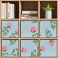 thumbnail image 4 of Collapsible Oxford Fabric Storage Cubes with Handles, Large Mid Foldable Oxford Cloth Bins Set of 2/6, Closet Organizers for Shelves Clothes Home Kitchen Toy - Rose Pattern-2, 4 of 7