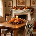 thumbnail image 6 of Fall Plaid Wired Edge Ribbon 2.46 Inch Wide, Thanksgiving Harvest Checkered Ribbon Roll for Gift Wrapping Wreath DIY Craft Halloween Fall Home Party Decoration, 6 of 6