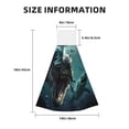 thumbnail image 3 of Sikiie Underwater Dinosaur Shark Hand Towel with Loop Hanging Towel Absorbent Tie Towels for Kitchen Tea Bar Bathroom Decor, 3 of 7
