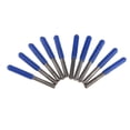 thumbnail image 2 of 10 Piezas 3.175mm Brocas de material acero De Tungsteno CNC Router Tool 0.1mm - Elección De Grados - Gris plateado- shamjiam  Pedazos de máquina de grabado CNC, 2 of 8