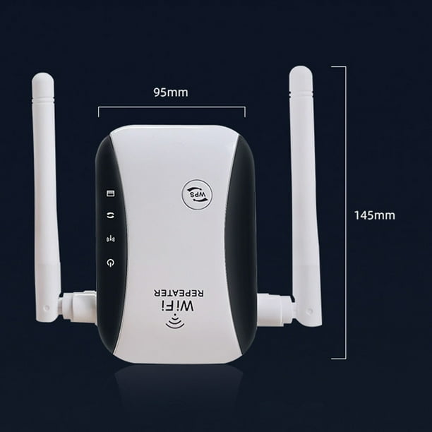 Repetidor Wifi Inalambrico Repetidor WiFi Router expansor de red de 300 Mbps con 2 antenas externas de alta ganancia Walmart en linea