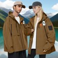 thumbnail image 7 of Wensltd Womens Waterproof Jacket Hooded Lightweight Outdoor Hiking Sport Windbreaker with Pocket, 7 of 7