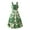 Green, variant on LIIPEE Girls Dresses Summer Floral Printed Fly Sleeve Round Neck Mesh Princesses Dress Baby Trendy Outdoor Dress,Green,9-10 Years