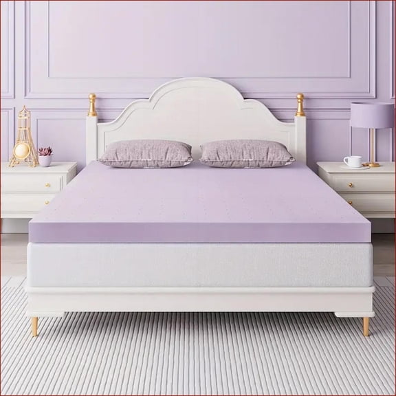 Mattress Topper Twin 2 Inch Firm Memory Foam, Gel-Infused Ventilated Cooling | Polyurethane | High-Density