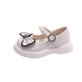 thumbnail image 3 of Viluyesy Girls Mary Jane Dress Shoes - British Style Soft Sole Flats - Toddler Princess Bow Ballet School Uniform Pumps Spring Summer Beige Size 2.5, 3 of 10
