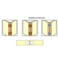 thumbnail image 3 of de puerta de para puerta plegable para residenciales comerciales Bronce_2 verde Soledad Bisagra de puerta oculta, 3 of 8