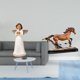 thumbnail image 2 of Set de figuras de resina de ángeles, que incluye una figura de caballo en miniatura. Escultura coleccionable de resina, adorno, estatua de animal con, 2 of 8