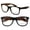 2 Matte Brown, variant on V.W.E. 2 Pairs Large Reading Glasses - Wide Fitment - Classic Design Comfortable Fitment +4.50