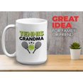 thumbnail image 2 of Tennis Player Mug White 15oz - Tennis Grandma - Court Pro Tennis Racket Ball Winning Double Strategy Trainer Equipment, 2 of 7