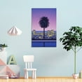 thumbnail image 4 of Hiroshi Nagai Tropical Modern Landscape Framed Wall Art Poster Gifts Bedroom Prints Home Decor Hanging Picture Canvas Painting Posters 20x30inch(50x75cm), 4 of 6