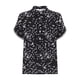 thumbnail image 3 of Camisas de Manga Larga para las Mujeres Verano Casual Floral Estampado Manga Corta Medio Botón V Cuello Blusa, 3 of 5