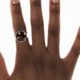 thumbnail image 4 of PhooArto Golden Roses Flower Silhouette Pattern Stainless Steel Rings for Women, Open Adjustable Ring Promise Ring Jewelry Gifts, 4 of 5