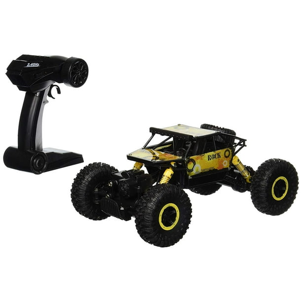 Rock Crawler Remote Control Toy Yellow Rally Buggy RC Car 2.4 GHz 118