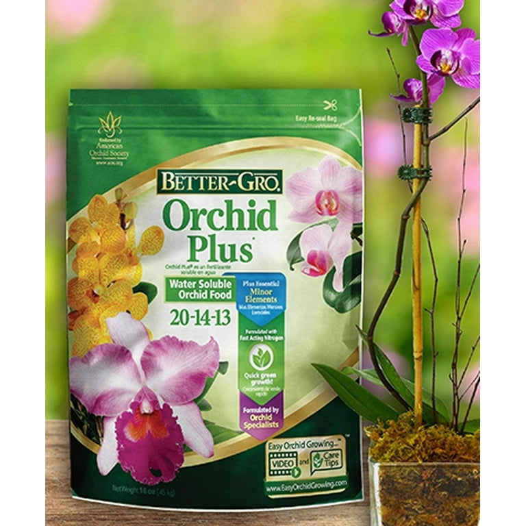 Better-Gro Orchid Plus Plant Food, 20-14-13 Fertilizer, 1 lb.