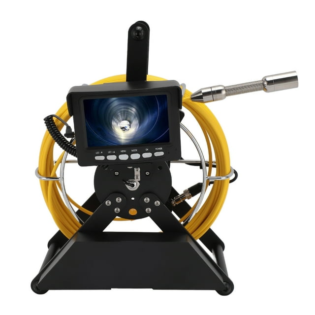 Pipe Inspection Camera, 4.3 Inch Monitor Borescope Inspection Camera for Cable Pipeline for Pipeline Vacuum System 20m / 65.62ft,30m / 98.43ft,50m / 164.04ft