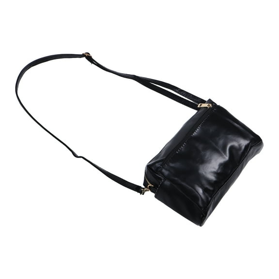 OFFIGAM 1Set Mini Travel Purse for Women Black PU Handy for Work and Errands