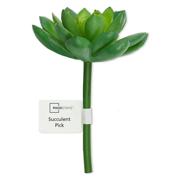 Mainstays Artificial Succulent Pick 2.75 inch x 4 inch Bright Green Echevarria