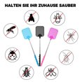 thumbnail image 2 of 5-section telescopic plastic mosquito swatter fly swatter to kill flies and fly catcher swatter(Black, Blue, Pink), 2 of 7