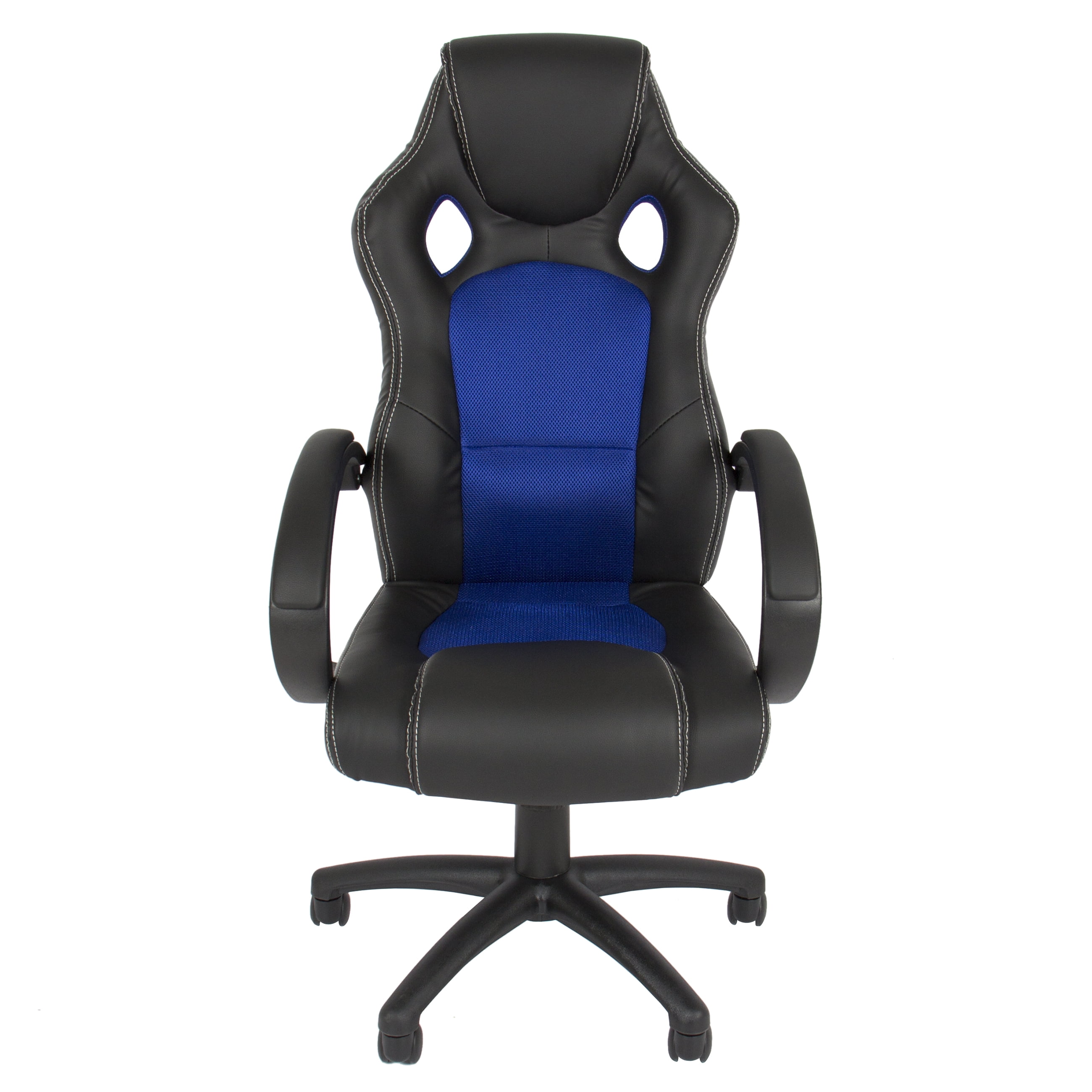 Executive Racing Office Chair Pu Leather Swivel Computer Desk Seat Executive Racing Office Chair Pu Leather Swivel Computer Desk Seat High Back Blue