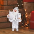 thumbnail image 6 of HCTSHG 12 Inch Christmas Santa Table Decor, Features a Chef Santa Claus Standing Figurine Holding a Plate, Ideal for Christmas and New Year Home Party Holiday Decoration, 6 of 7