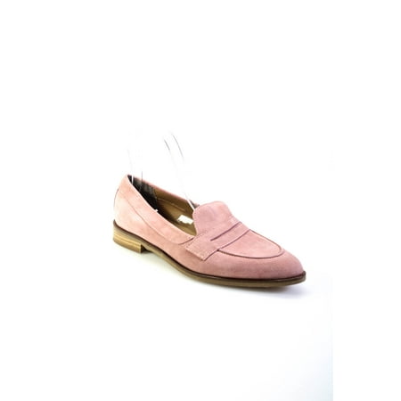 

Pre-owned|Everlane Womens The Penny Oxfords Loafers Pink Suede Size 7