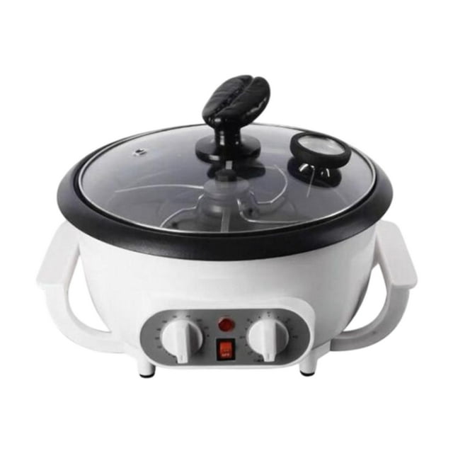 veasfak Coffee Bean Roaster 110V Roasting Baking Machine for Household Home Soybeans with Timer