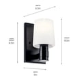 thumbnail image 4 of Kichler Lighting - Adani - 1 Light Wall Sconce In Modern Style-8.5 Inches Tall, 4 of 7