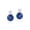 Blue, variant on 14K White Gold Round Ruby and White Topaz Stud Earrings