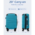 thumbnail image 5 of Coolife Hardside Carry-On Luggage with TSA Lock, Spinner Wheels, Telescopic Handle, Lightweight Suitcase (Champagne, S(20in_carry on)), 5 of 9