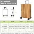 thumbnail image 4 of Stretch Luggage Cover XL(29-32in)– Elastic Travel Suitcase Protector with Handle Openings & Bottom Closure, Washable Polyester Spandex Suitcases Cover, Wood Grain Print, 4 of 5