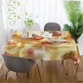 thumbnail image 6 of BZSMCE Square Tablecloth White Cut Mice Eat Strawberry Pattern Tableclothes, 6 of 9