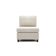 thumbnail image 3 of Smilegend Modular Mid-Century Modern Sofa Sectional Couch, Armless Chair with Removable Washable Cushion Covers, Durable Linen Upholstery, Cream, 3 of 6