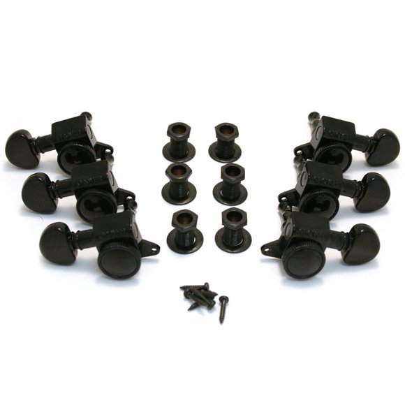Machine Heads Grover 505BC Mini Roto-Grip Blk Chr 3+3 (6)