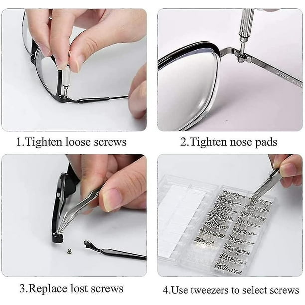 Eyeglass Sunglass Glasses Repair Tool Kit, 500 Pcs Spectacle