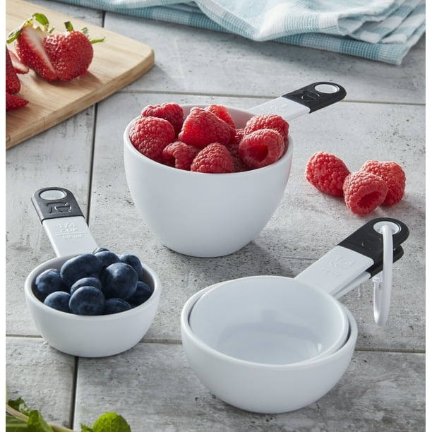 Kitchenaid Set of 4 Dishwasher Safe Plastic Measuringcups in White