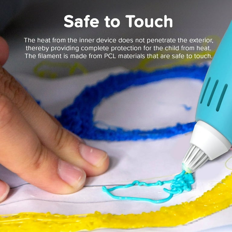 myFirst 3D Pen Make (Blue) Starter Kit-Wireless, Rechargeable, 6