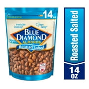 Blue Diamond Almonds, Roasted Salted Flavored Snack Nuts Perfect for Snacking, 14 oz