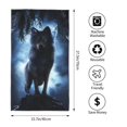 thumbnail image 4 of Kll Night Scene Of Wolves Ultra Absorbent & Soft Hand Towels For Bath, Hand, Face, Gym And Spa-27.5x16in, 4 of 9